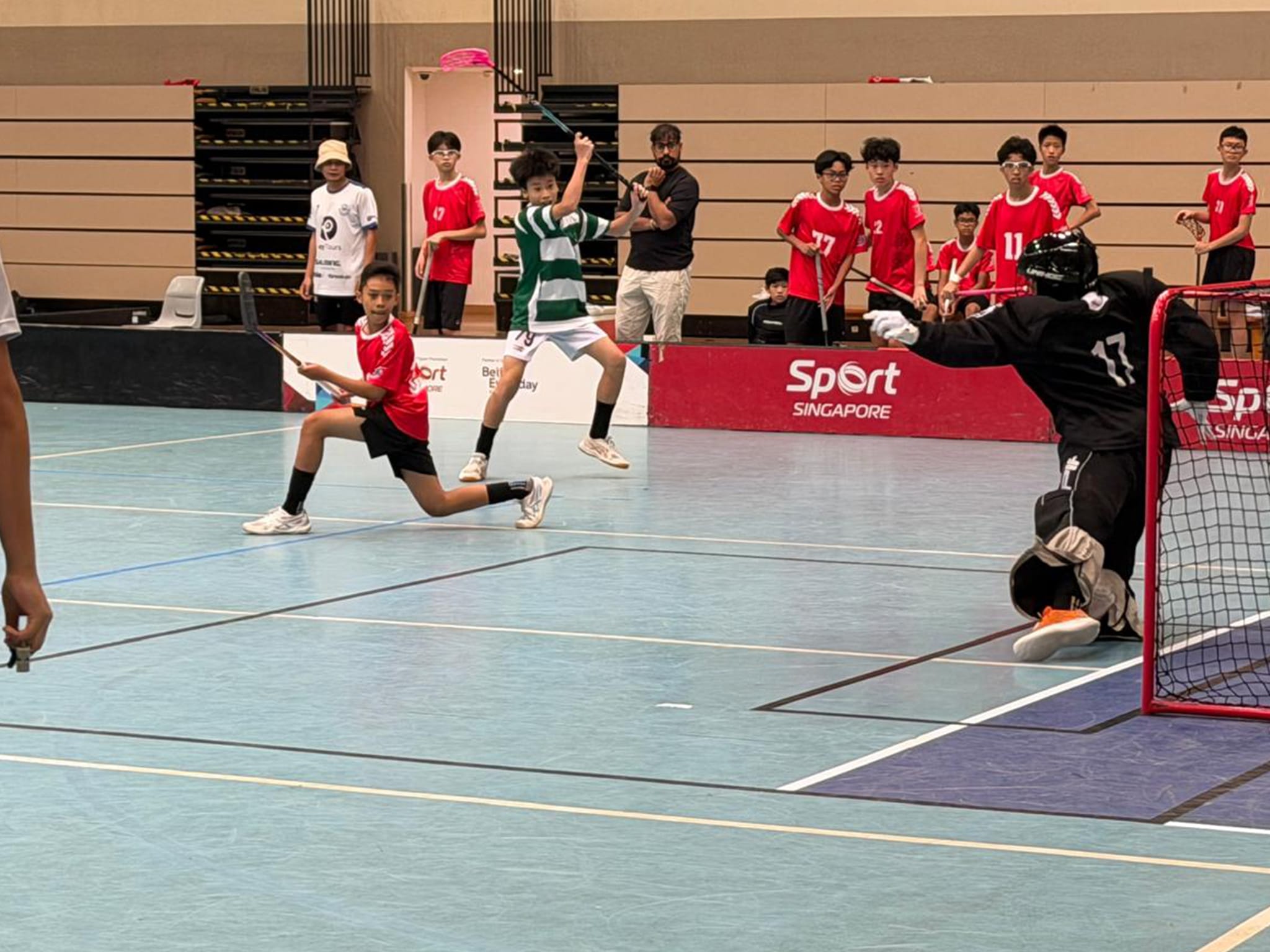 Boys go for the goal